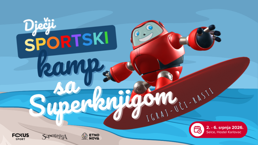 Dječji sportski kamp sa Superknjigom, Selce 2026.